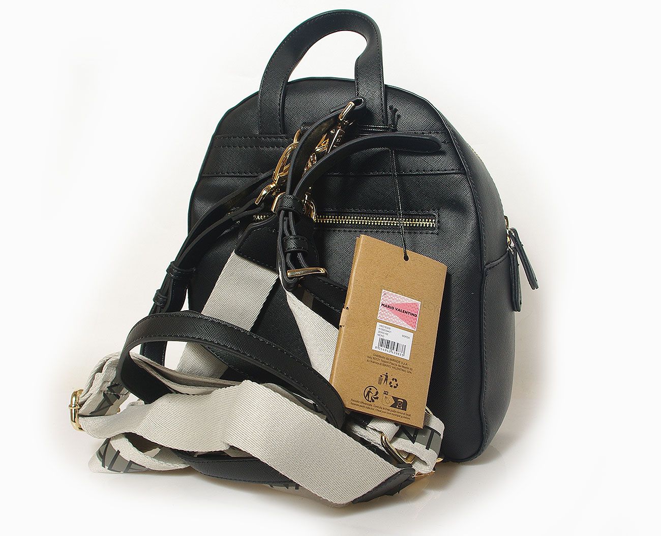 Valentino ZERO RE plecak VBS7B309 nero borse a spalla