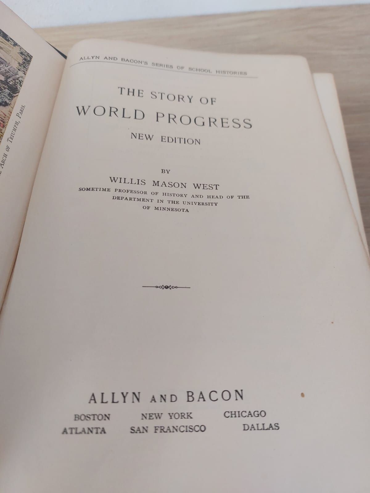 Przedwojenna Książka The Story of World Progress