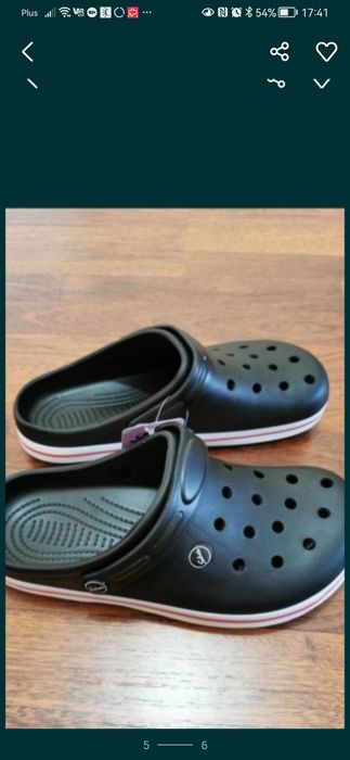 Klapki Męskie Typu Kroksy Lekkie Wygodne Czarny 42 Rozmiar