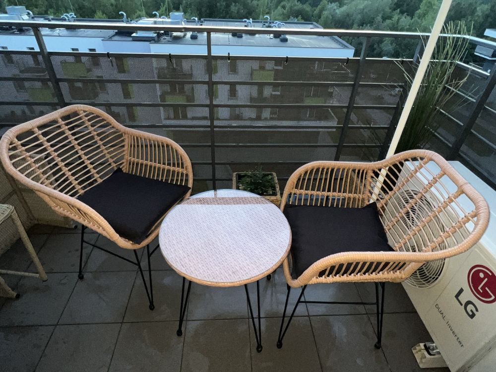 Meble balkonowe technorattan