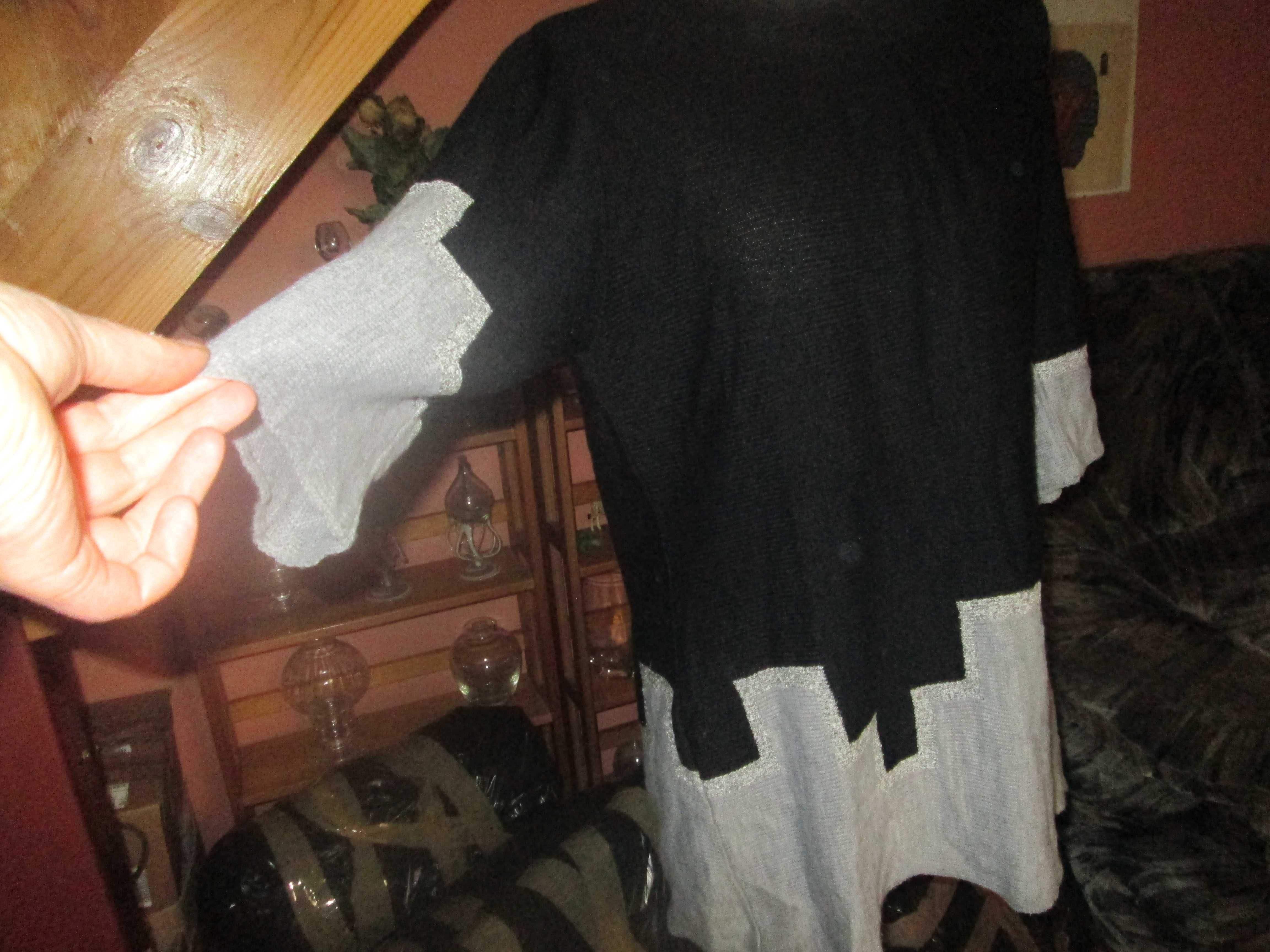 czarny ], wzorzysty sweter damski