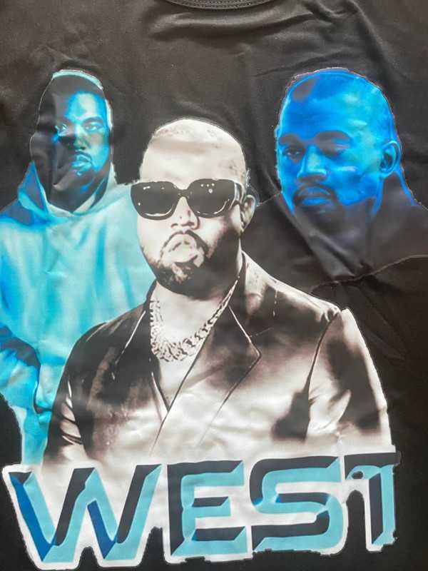 T-shirt koszulka POLISH CUSTOMS vintage y2k Kanye West YE L streetwear