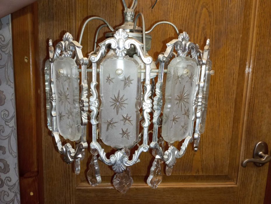 Люстра хрустальная советская светильник ссср