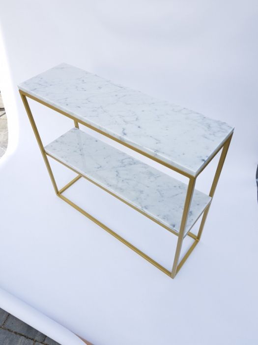 Konsola marmurowa złoty regał szafka marmur (zobacz inne ogł.)