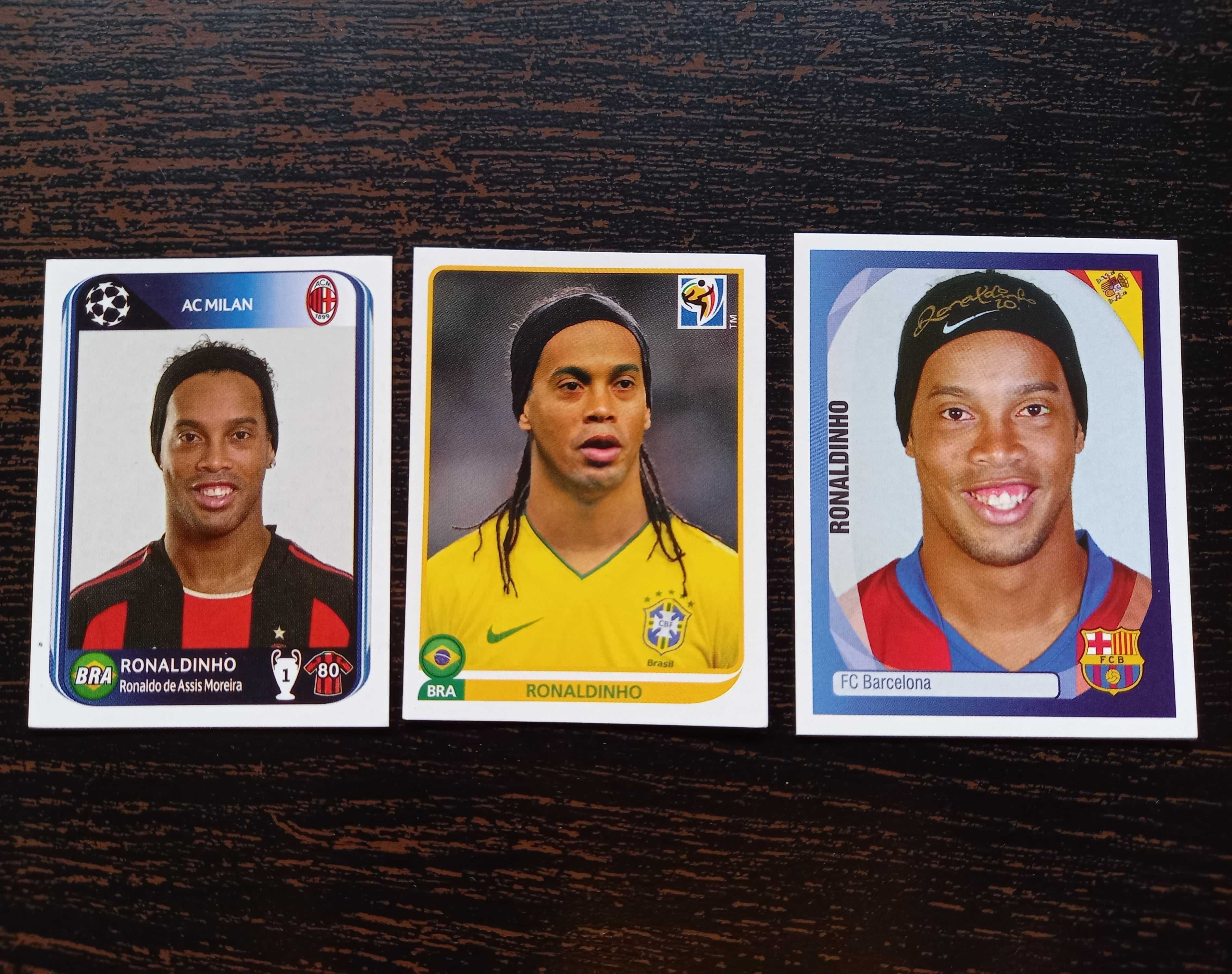 Cromos futebol de Ronaldinho da Panini