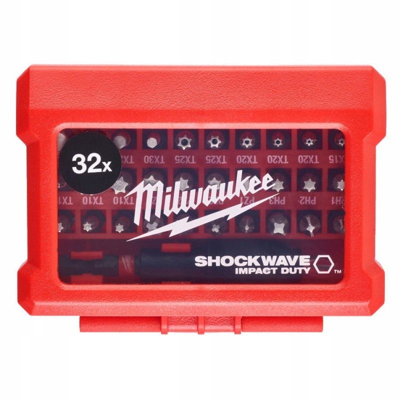 Milwaukee Zestaw Bitów Udarowych Shockwave 32Szt.