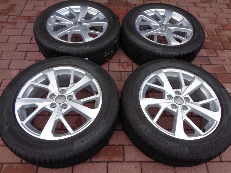 Alufelgi 18 Audi Q3 Kodiaq VW Tiguan z oponami 235/55/18 7/8mm BDB ORG