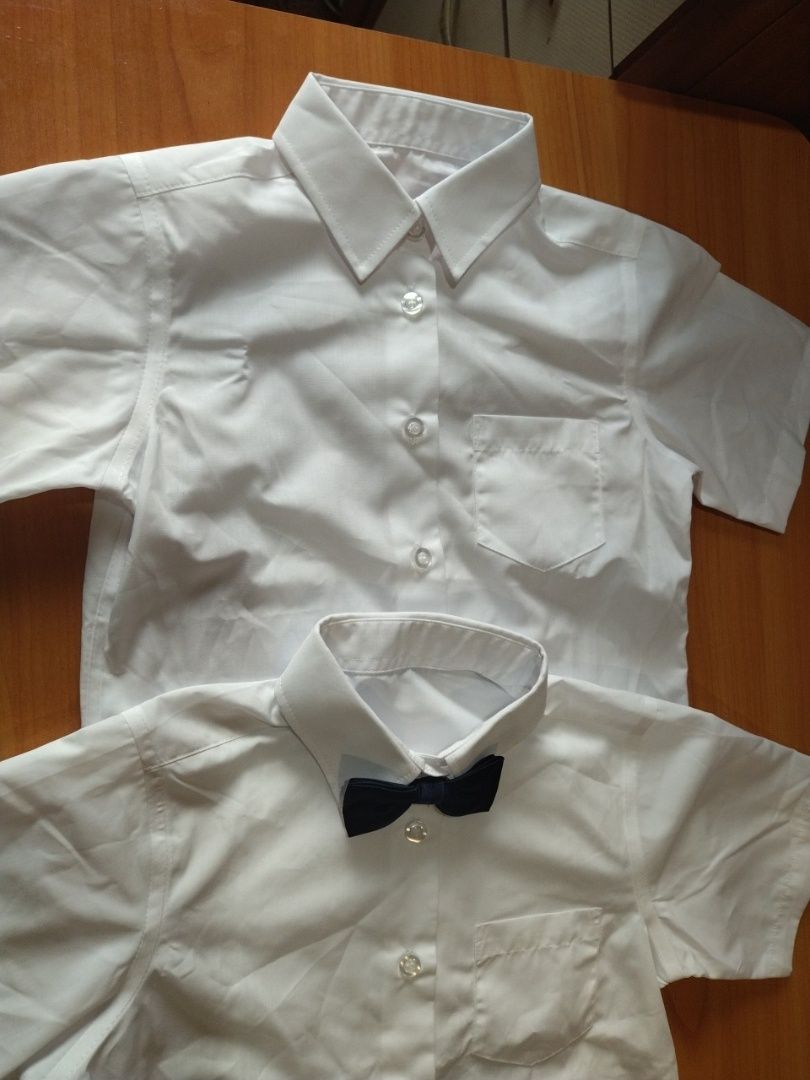 Белые ,новые,рубашки на мальчика р.116