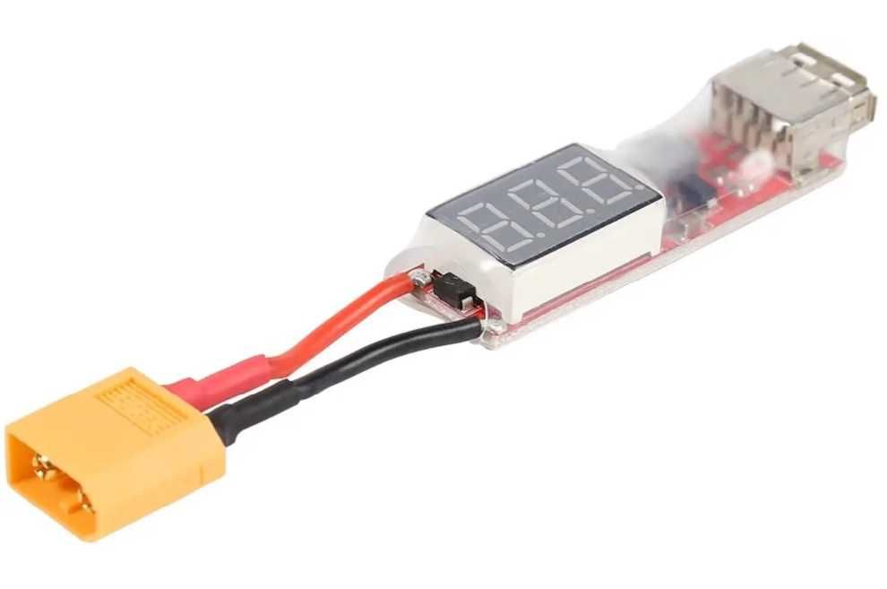 Адаптер перетворювач для акумуляторів 2S-6S LiPo XT60 to USB 5V / 2A
