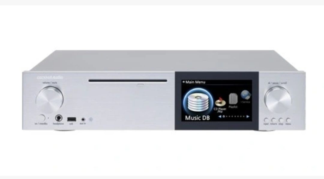 streamer sieciowy DAC CocktailAudio X40 - srebrny