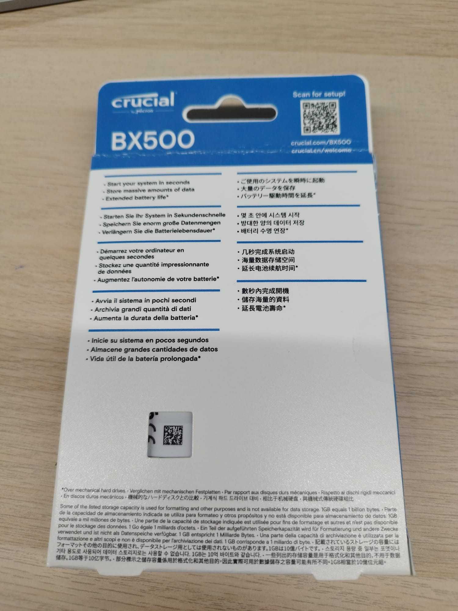 SSD Crucial BX500 1TB 2,5" SATAIII