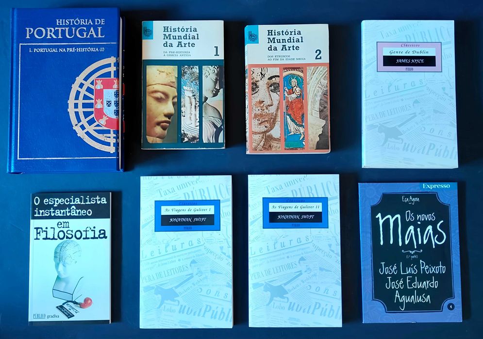 48 livros, vários temas. Lote 25€.