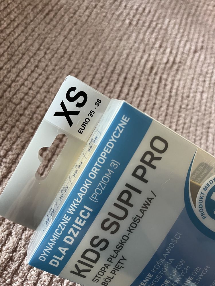 Wkladki ortopedyczne Kids Supi Pro 35-38