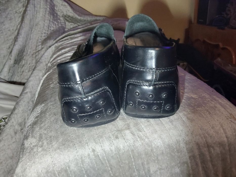 Туфли мокасины кожаные черные Tod's p.45 (30 cm)