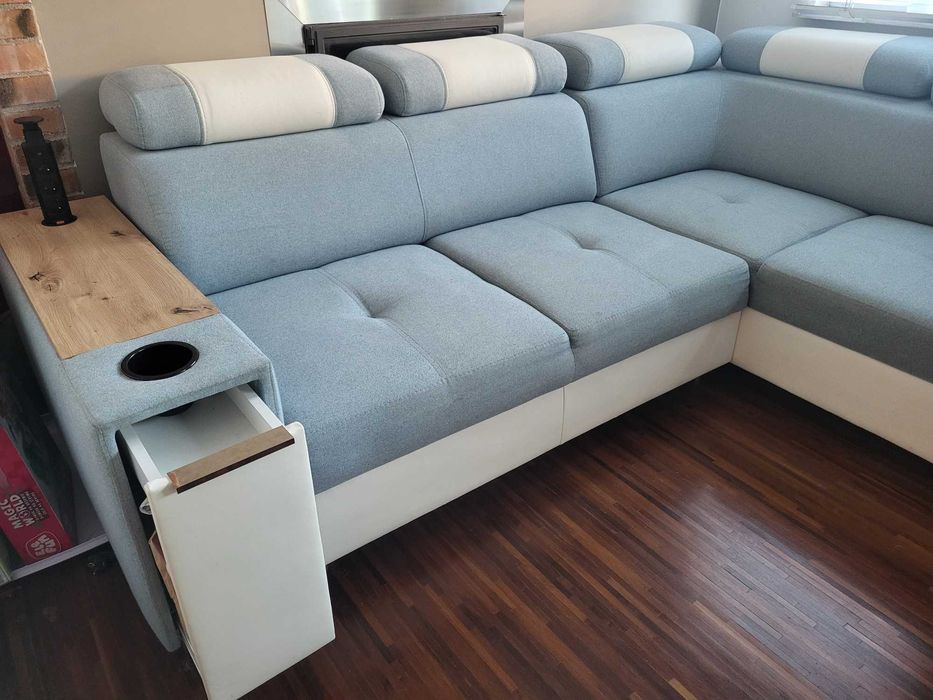 Kanapa narożna, rogówka z funkcją spania