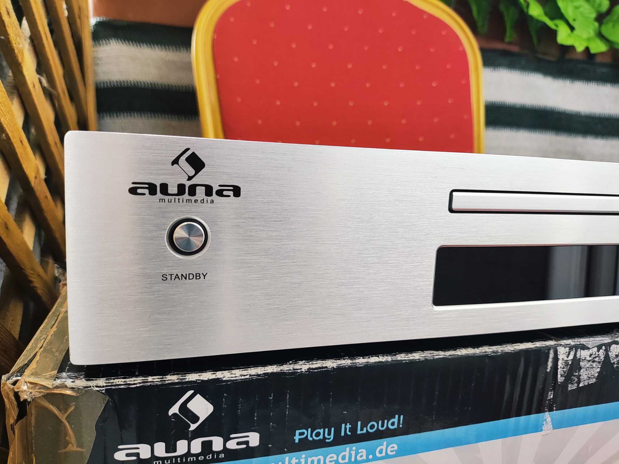 Odtwarzacz CD Player MP3 HiFi Auna AV2-CD509 USB Radio Amplituner sreb