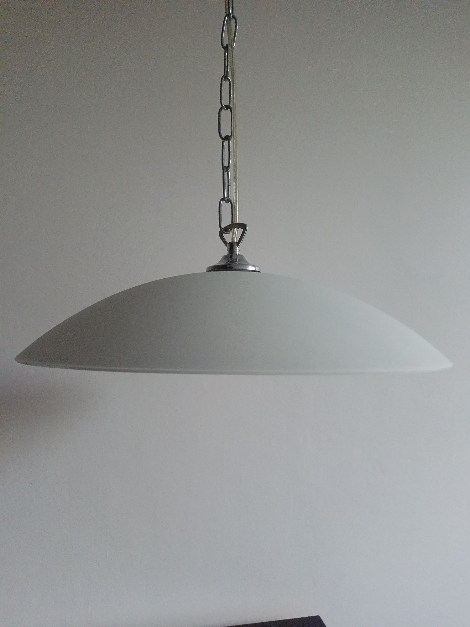 Lampa wisząca srebrna