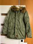 Kurtka, parka ALPHA INDUSTRIES N-3B najlepsza, zimowa, OLIWKOWA