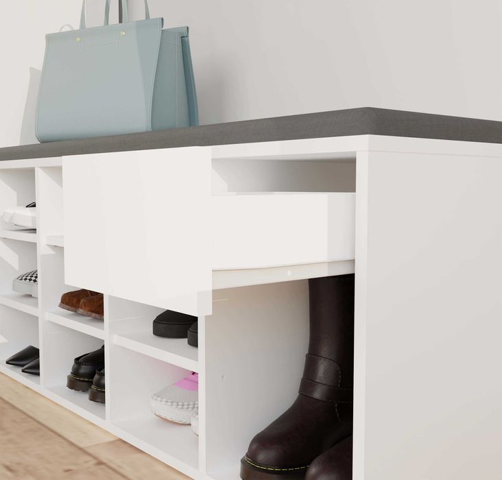 Szafka na Buty TALLIN Z Siedziskiem i Szufladą 110x46x35 RÓŻNE KOLORY