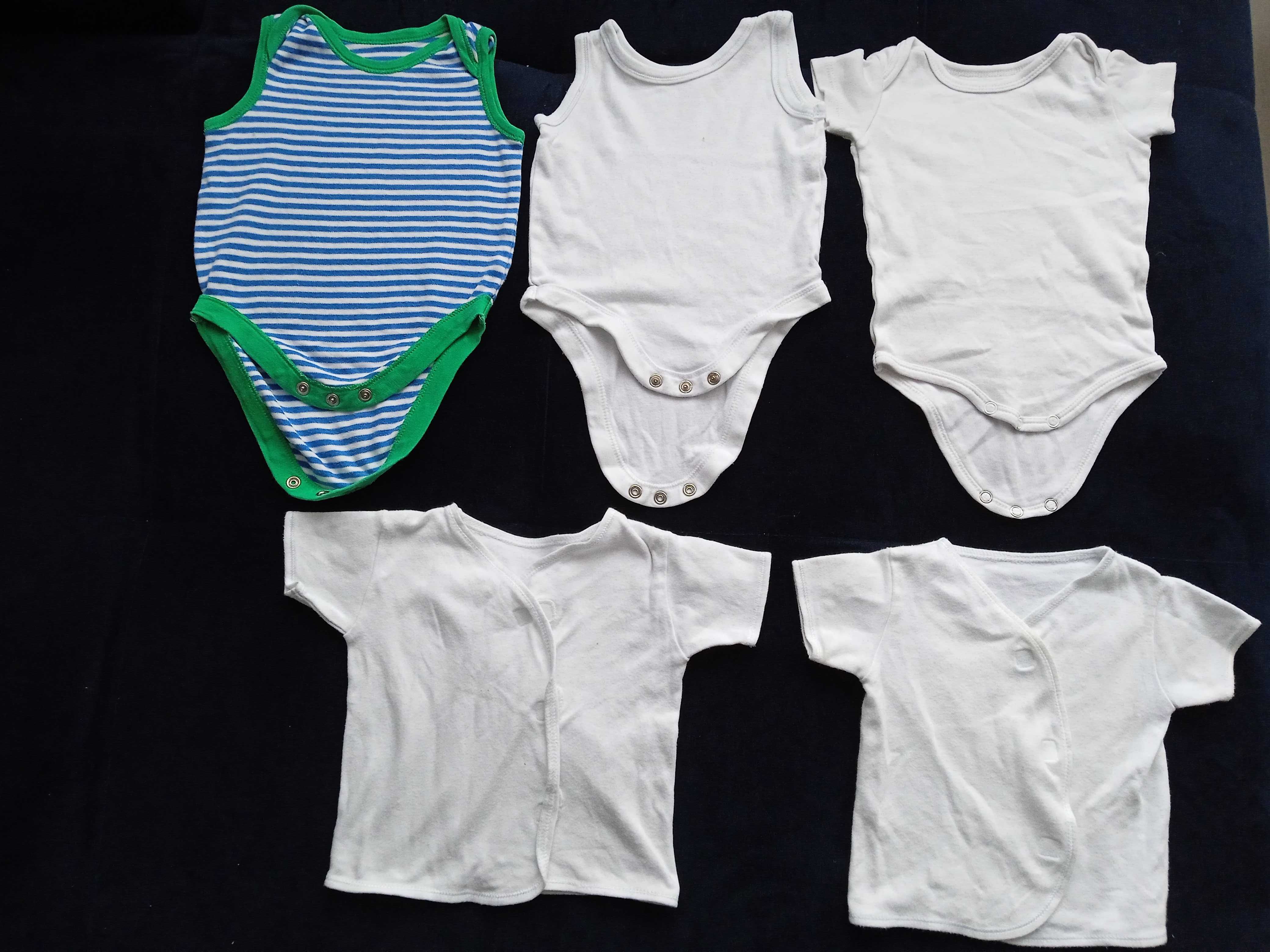 r.68  paka ubrań dla chłopca: body, spodnie, swetry, śpiochy, itd.