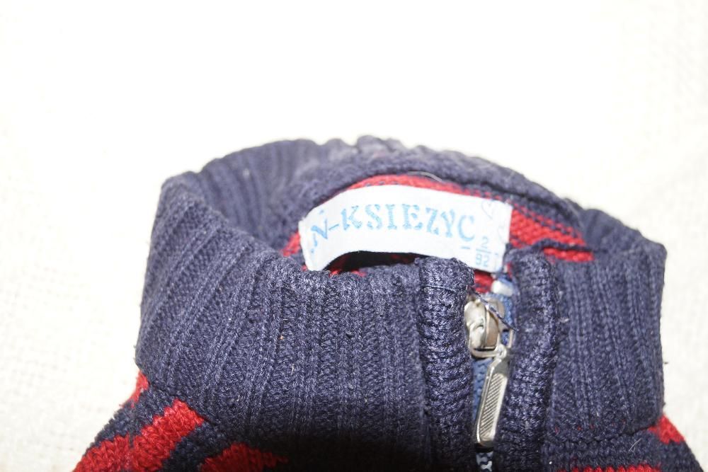 sweter sweterek auto paski N-ksiezyc r. 92 32: 25 cm