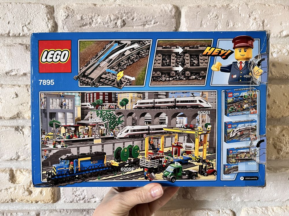 Lego City лего Залізнодорожні стрілки і рейки (7895)