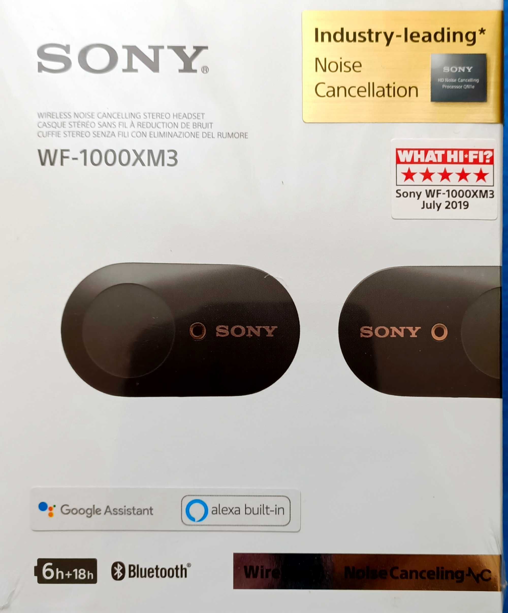Nowe słuchawki dokanałowe SONY WF-1000XM3