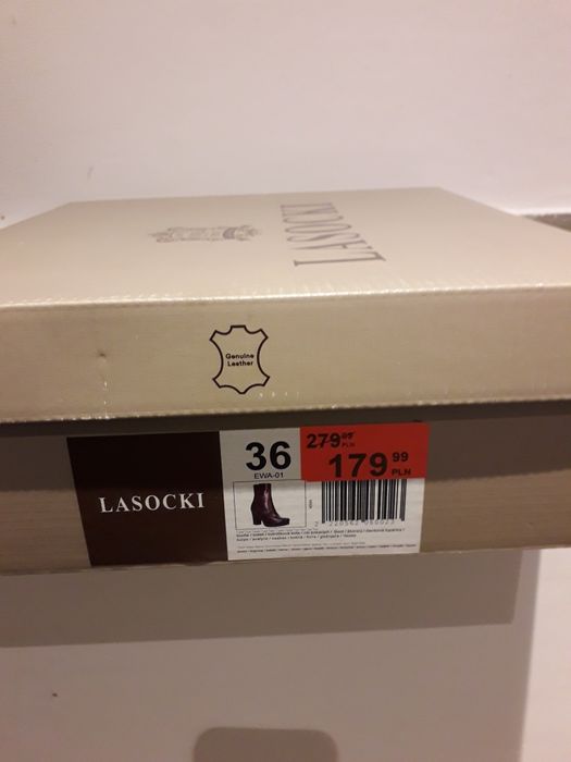 Botki damskie skórzane Lasocki 36