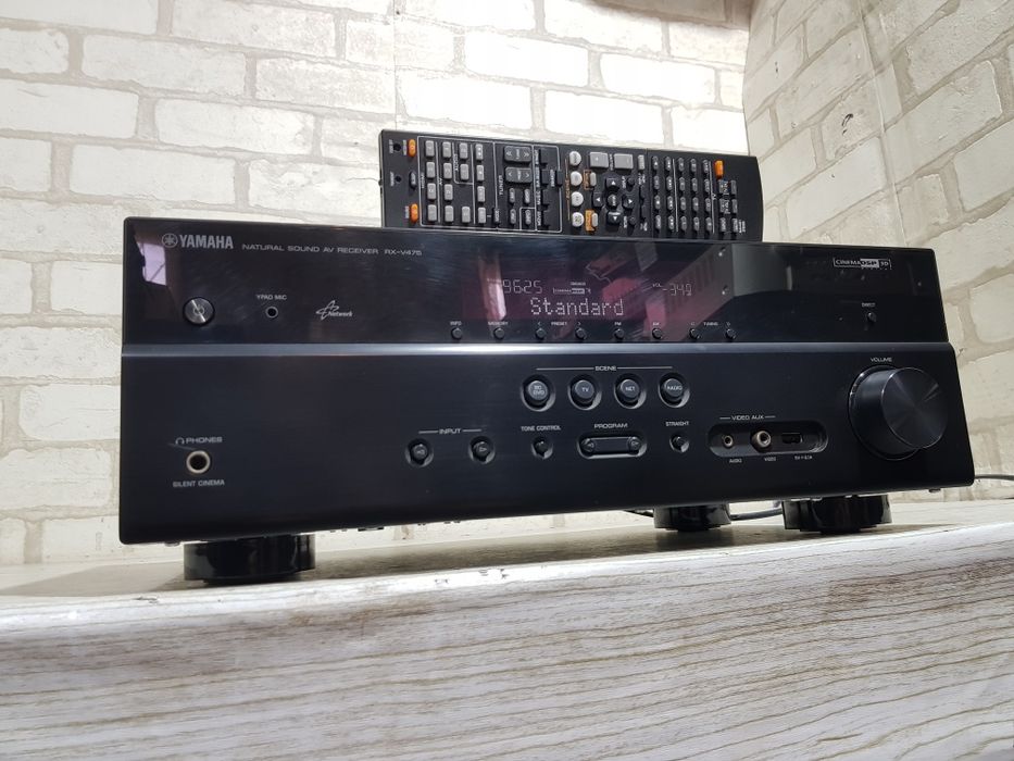 5.1 AV ресивер YAMAHA RX-V475, *5 115 Вт, FLAC, 4К,AirPlay,HDMI, USB
