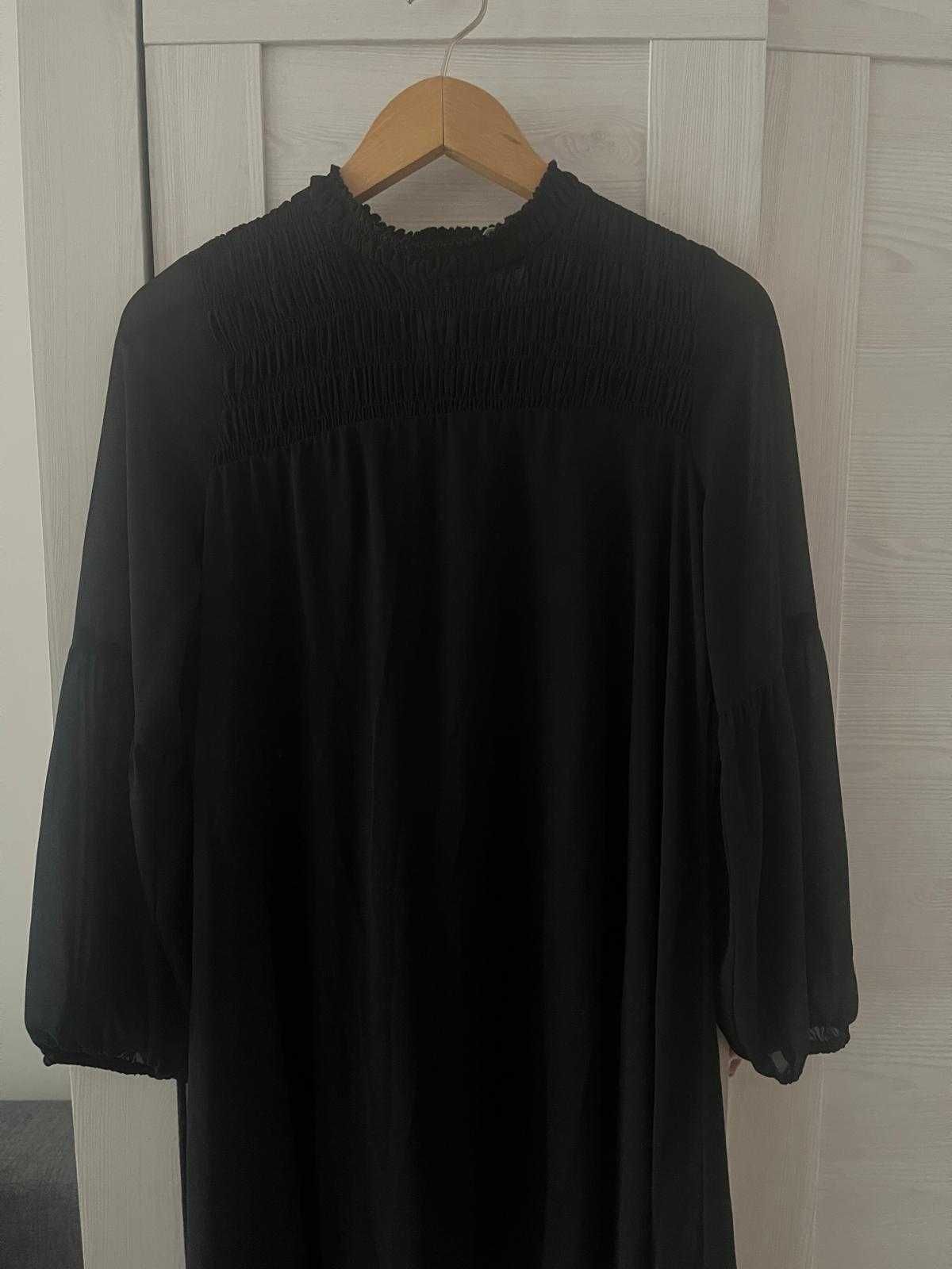 Sukienka damska czarna elegancka oversize H&M r. M-XL