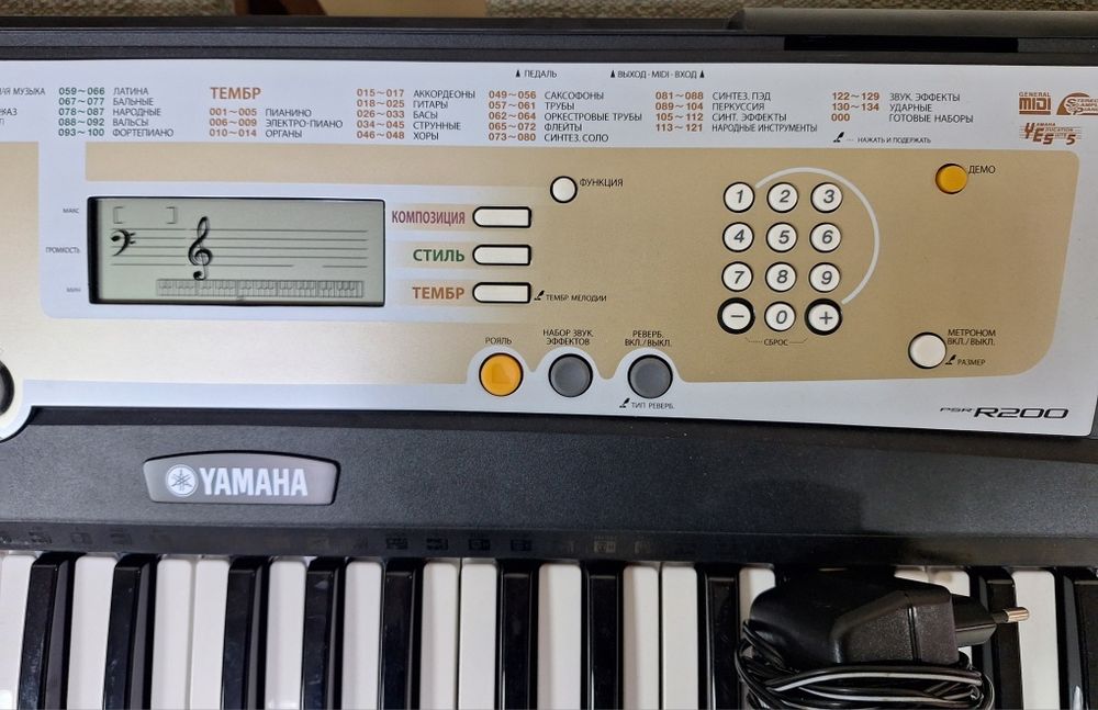 Синтезатор YAMAHA PSR-R200 професійної серії система навчання Y.E.S.5