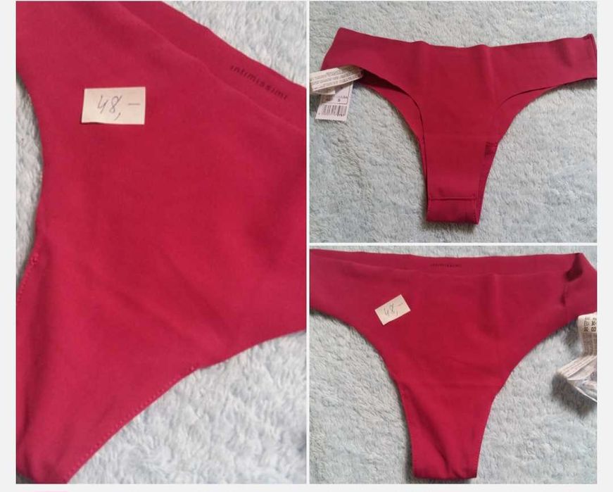 Majtki rozm.S Intimissimi figi stringi gładkie,nowe