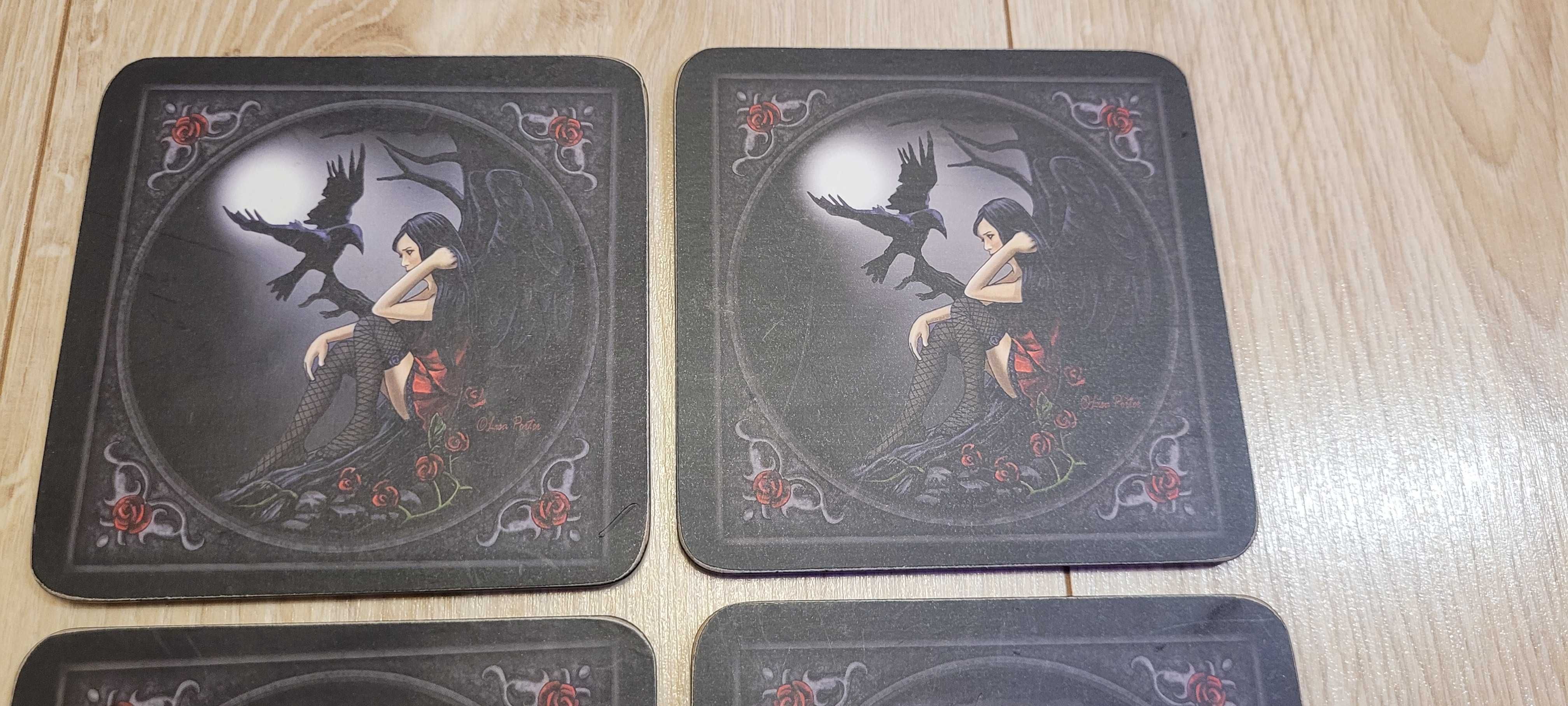 Podkładki pod kubek, gothic a'la Victoria Frances lub Anne Stokes