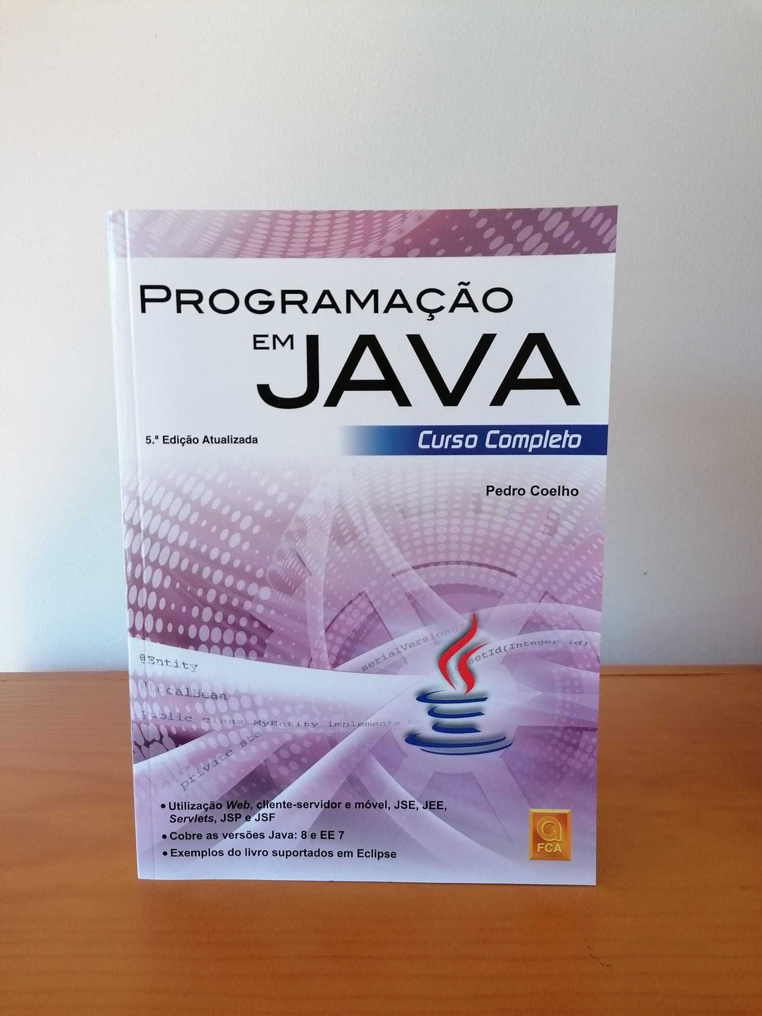 Livro Novo "Programação em Java - Curso Completo"