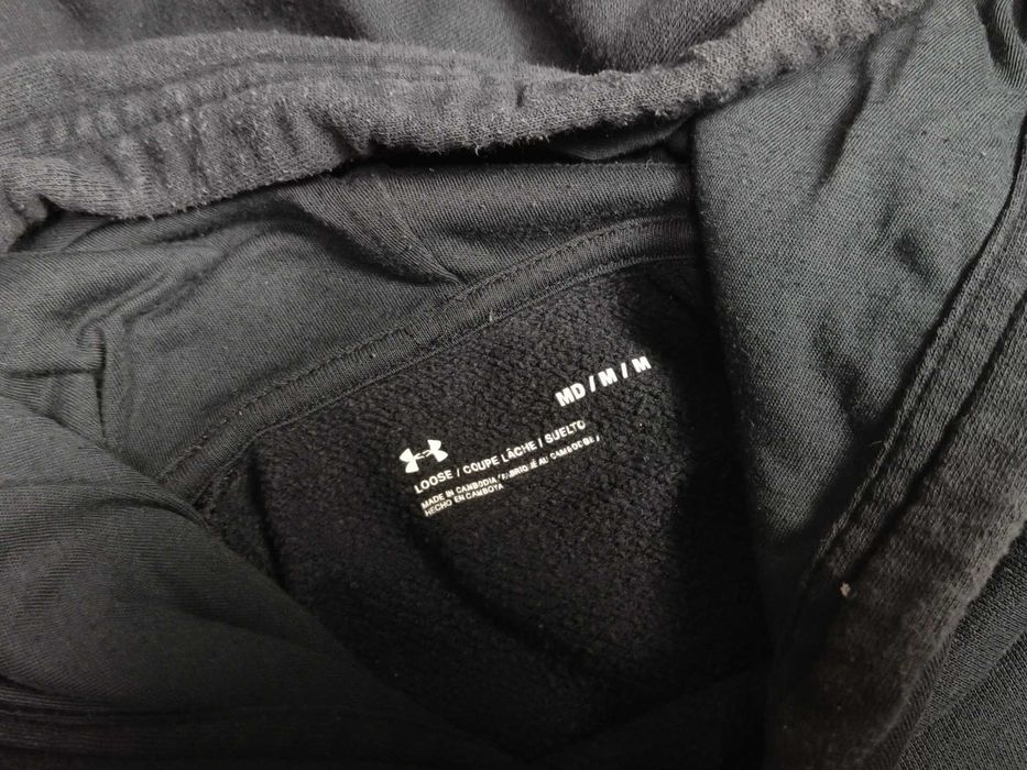UNDER ARMOUR чоловіче худі ччорне бавовна Л