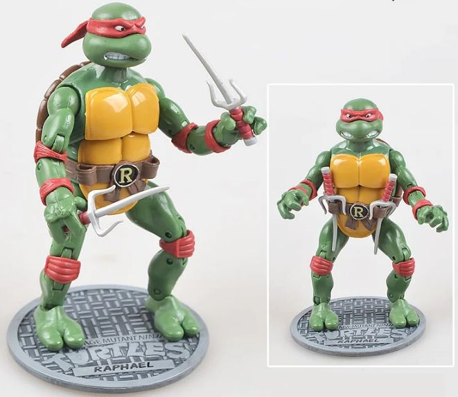 Набор Черепашки Ниндзя TMNT 15 см, Рафаэль, Микеланджело, Леонардо