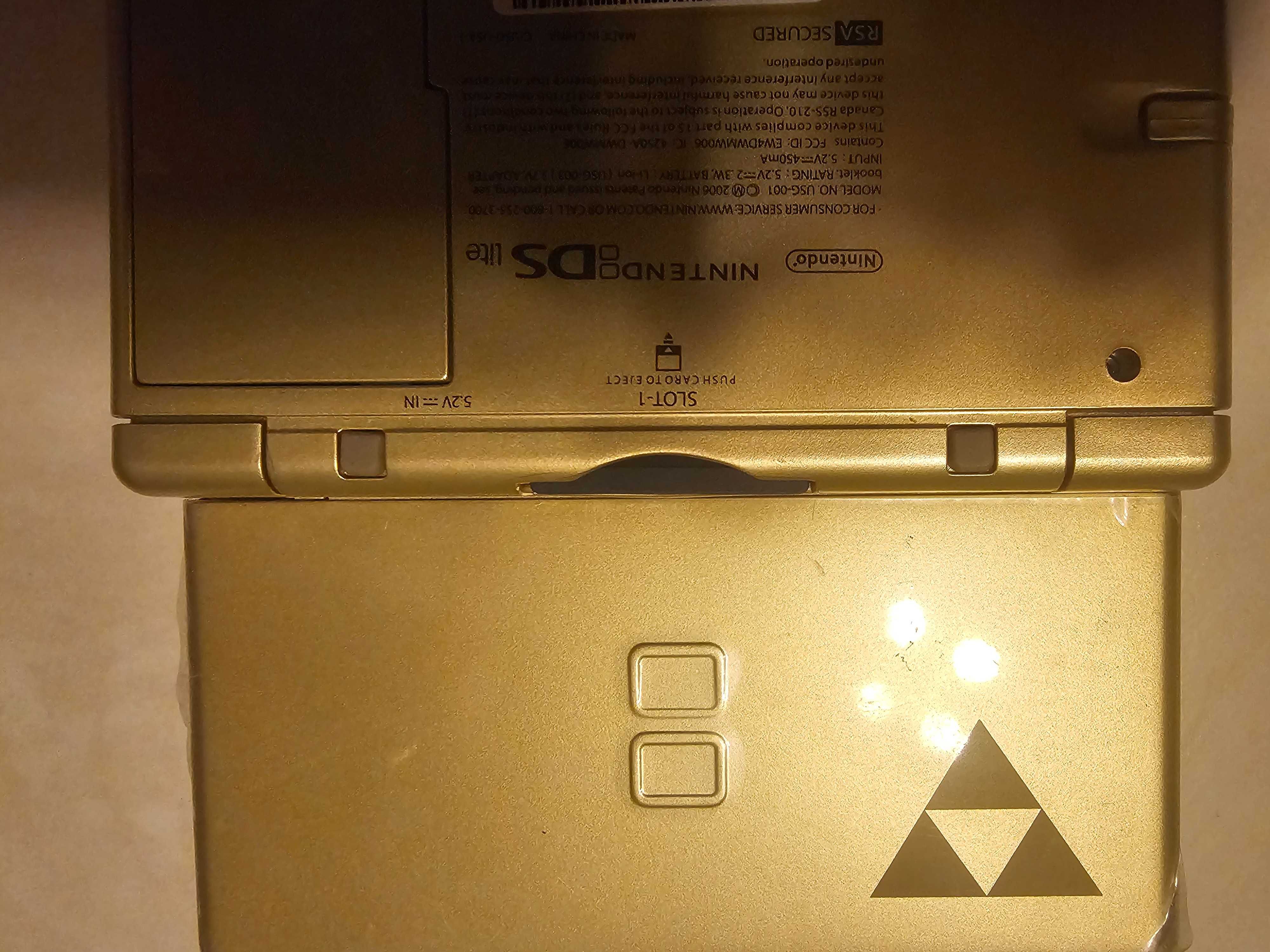 Nintendo DS LITE, złota, gold, konsola przenośna