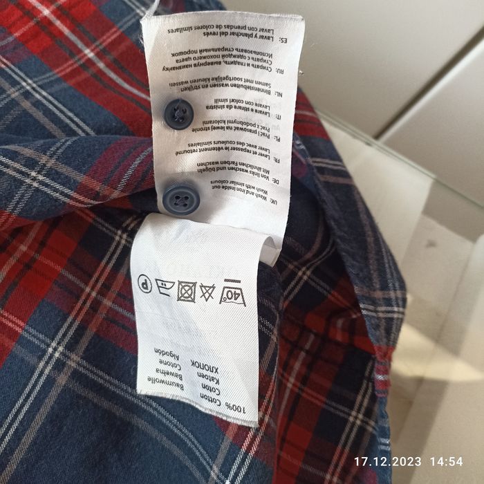 Koszula casuslowa w kratę Oklahoma Jeans rozmiar S