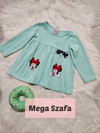 92 bluzka koszulka długi rękaw Myszka Minnie Disney