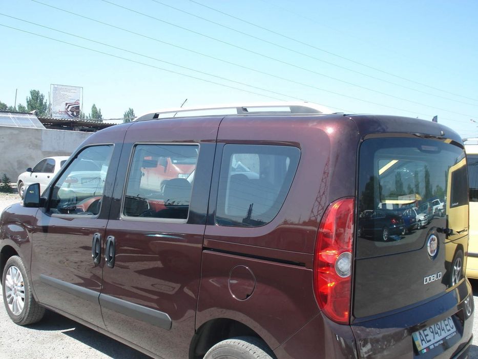 Рейлінги CROWN Fiat Doblo II 2010- Opel Combo 2011- КОРОТКІ  сірий мат