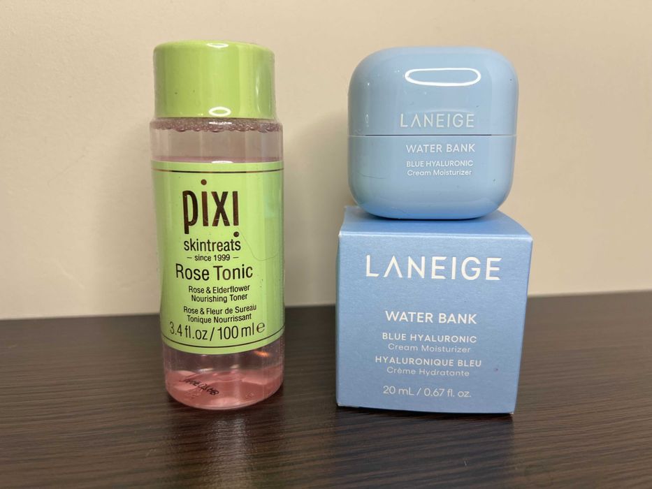 Laneige Water Bank Krem 20ml PIXI Colagen Tonik 100ml travel size mini