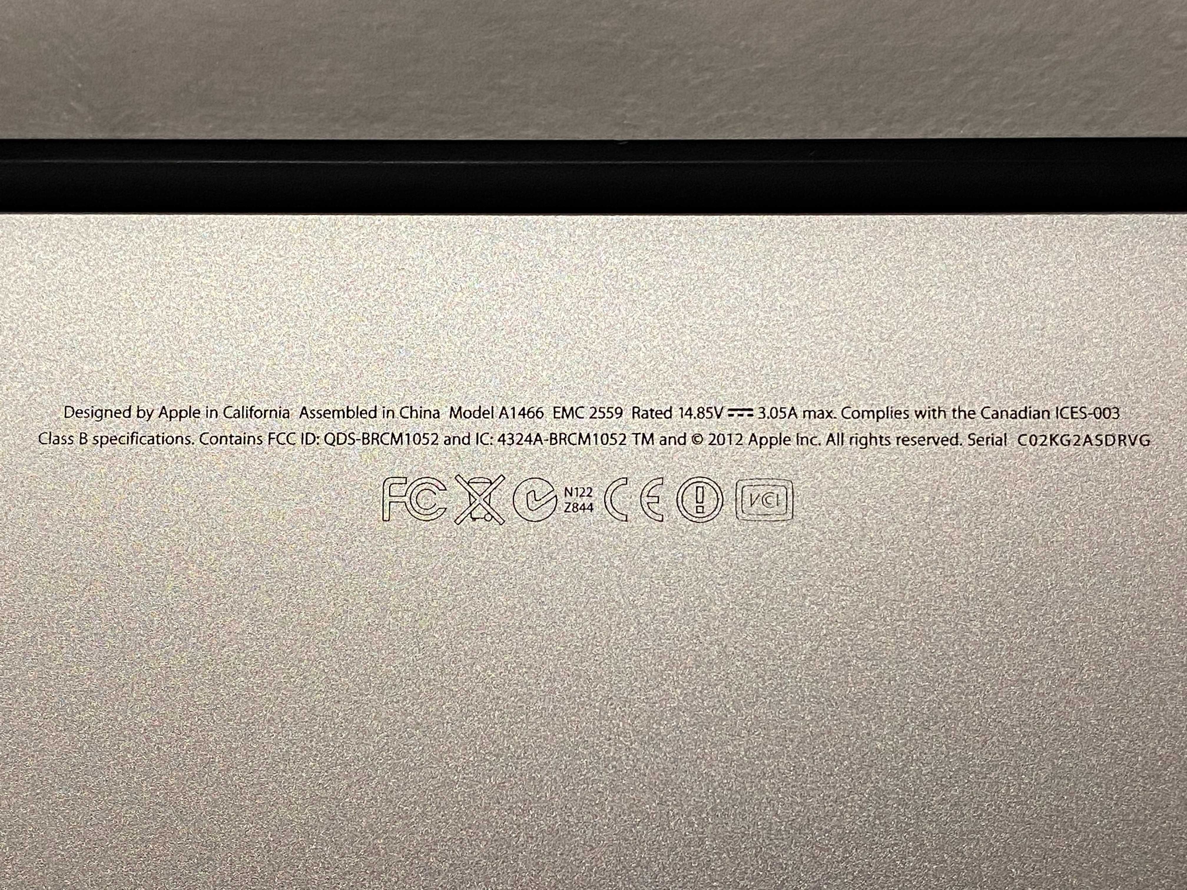 Apple MacBook Air 13'' (Mid 2012) A1466 - Core i7 8GB 256Gb