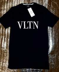 Nowa koszulka VALENTINO VLTN prezent CZARNA STYL T-shirt okazja TOP L