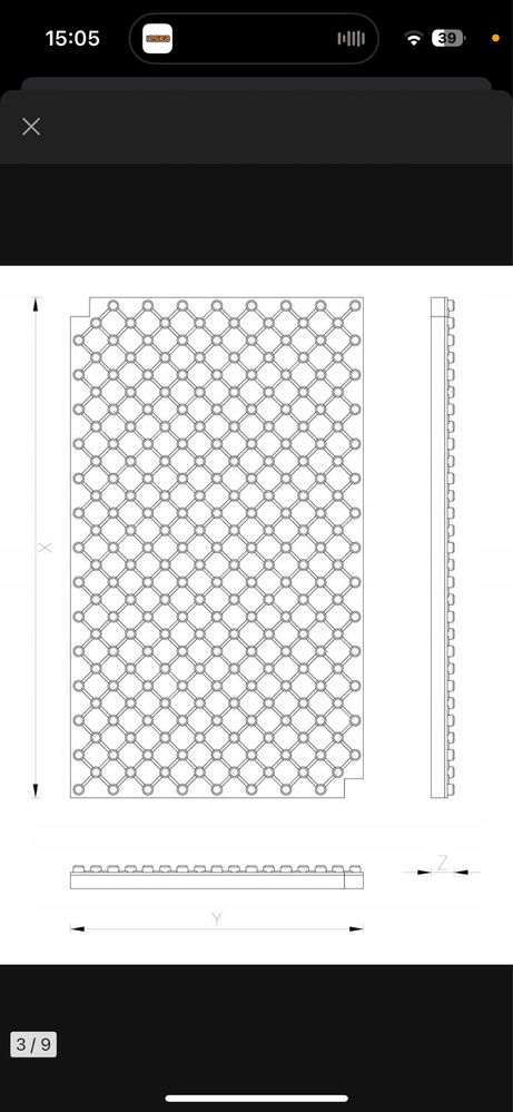 Plyta ogrzewania podlogowego z wypustkami 145cmx 85cm