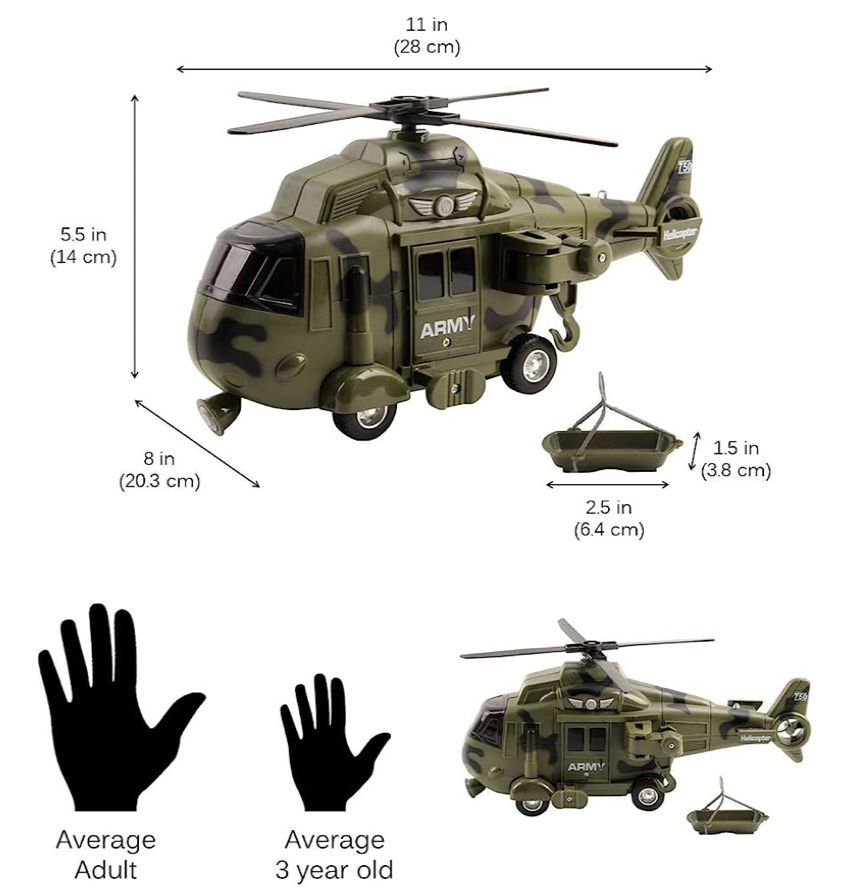 Военный игрушечный вертолет