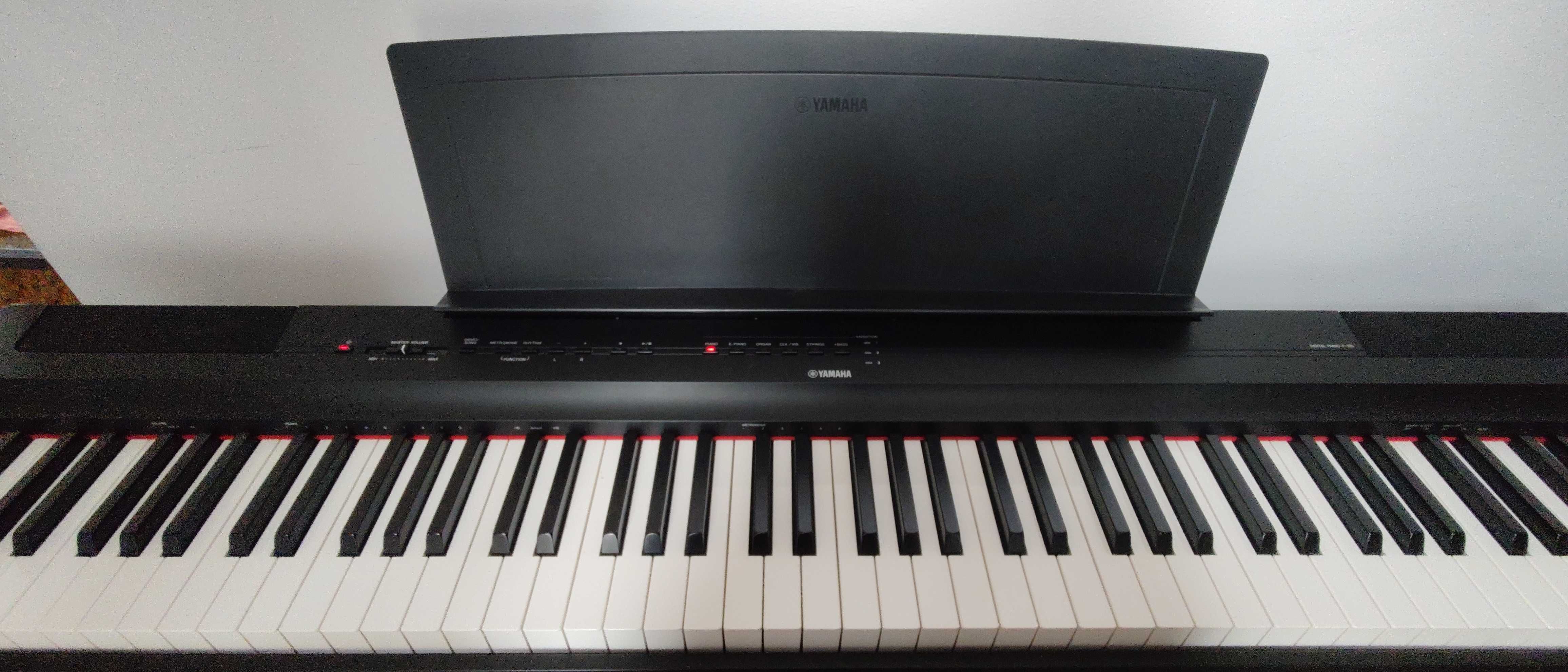 Pianino cyfrowe Yamaha P-125 BK + statyw + pokrowiec + krzesło