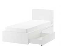 Cama Solteiro MALM Branco