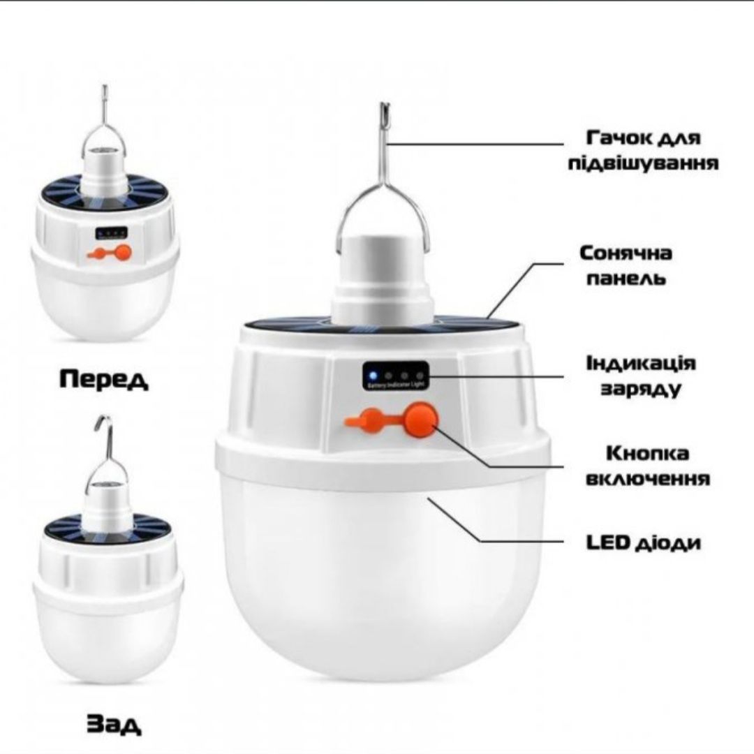 Акумуляторна кемпінгова LED лампа світильник JD-2022