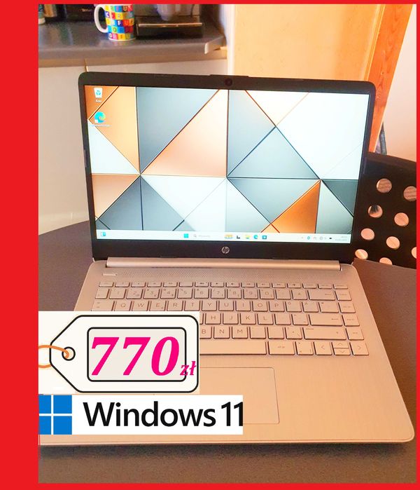 2_LAT windows 11 fajny laptop hp 14" pc SSD m2 win szybki do internetu