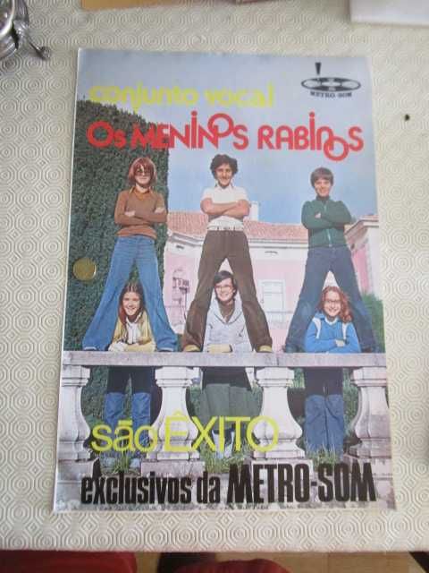 Raro cartaz promocional Meninos Rabinos anos 70